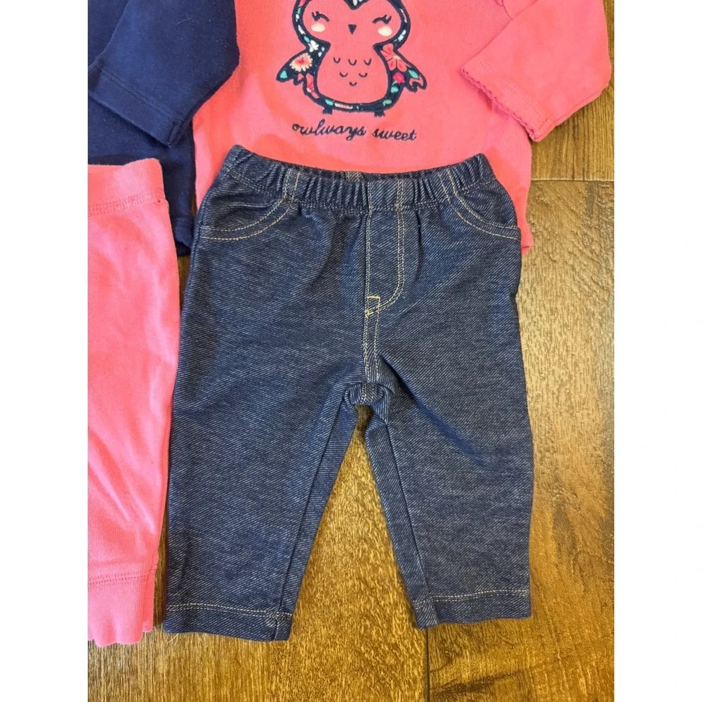Baby Girl 3 Months Outfits Pants Shirts Bodysuits Long Sleeve Clothes Lot Bestie - Picture 13 of 15